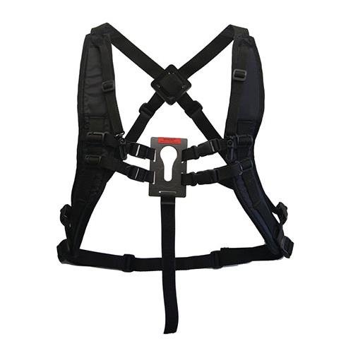 Keyhole Hands-Free Camera and Binocular System with Shoulder Straps, Black