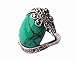 CA Cafa Flower Style Green Synthetic-Turquoise Fashion Women's Ring Jewelry