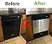 EZ FAUX DECOR Dishwasher Stainless Steel Peel and Stick Self Adhesive Appliance Cover Film for Panel 36