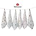 Bwinka 6-Pack Muslin Cotton Natural Baby Bath washcloth with Hook, 12