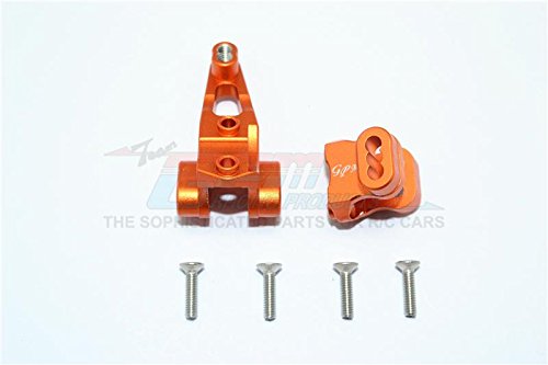 Traxxas TRX-4 Trail Defender Crawler Upgrade Parts Aluminum Front Axle Mount Set For Suspension Links - 2Pc Set Orange