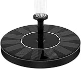 Gocheer Upgraded 1.5W Solar Fountain Water Pump with Battery Backup, Free Standi