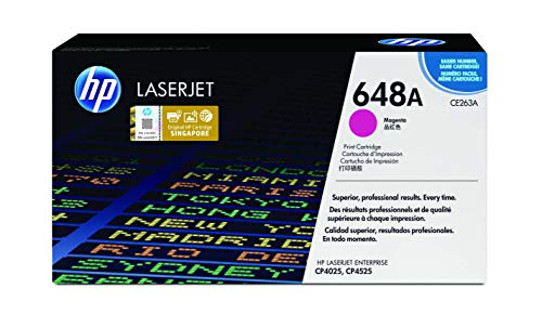 HP 648A CE263A Magenta, Cartucho Tóner Original, de 11.000 páginas, para impresoras HP Color LaserJ…