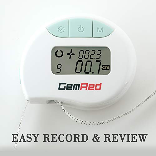 GemRed Digital Body Circumference Tape Measure Waist Measure with Auto