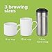Hamilton Beach 49975 FlexBrew Single Serve Maker with 40 oz. Reservoir, Compatible with K-Cup Packs or Ground Coffee, 3 Brewing Sizes, Black