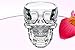 WMSTUDIO Creative Crystal Cup Skull Bottle of Wine Vodka Cocktail Cup Beer Mug Pirates of Glass Item, 1 Pc Transparent