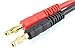 Apex RC Products T-Plug Deans Style Connector Plug -> 4mm Banana Plugs Battery Charge Lead Adapter Cable - 2 Pack 1400