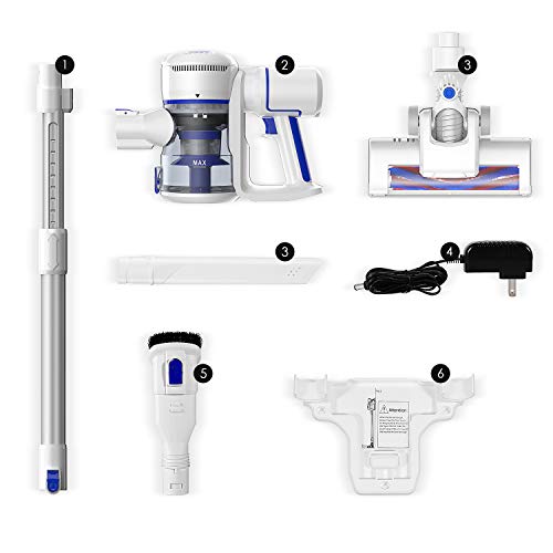 GeeMo Cordless Vacuum Cleaner, 4 in 1 Stick Vacuum with 150w Powerful