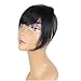 TopFeeling 100% Real Human Hair Clip in Bangs Short Straight Brazilian Virgin Human Hair Bangs Extensions Natural Black