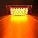 Catinbow 2Pcs 6x2 Inch Amber Side Marker Light White Lens 20 LED Rectangle Fender Marker Light Turn Signal Light High Low Brightness Marker Light