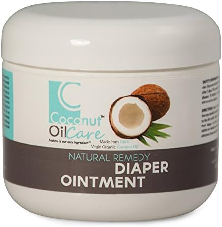 Coconut Oil Care - All Natural Remedy Diaper Ointment - Diaper Rash Treatment - Soothes and Protects Young Sensitive Skin - 4oz