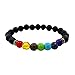 Lava Rock Stone Beads Stretch Women Bracelet Chakra Healing Balancing Natural Gemstone Men Bracelet