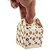Juvale Party Favor Boxes - 36 Mini Gold 2 x 2 x 2 in With Tags & Strings - 3 Patterns Polka Dot, Stars & Stripes - Paper Packaging for Wedding & Birthday Truffles