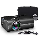 VANKYO Leisure 410 Portable Projector with 2600 Lux, Support HD 1080P, Mini Projector with Dual-Fan Cooling System,Compatible with HDMI/VGA/USB/SD/AV for Home Entertainment, Party, Video Game, Outdoor Activities and More (Black)