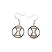 Outlander Marvel Black Widow Color Logo Earring Dangles In Gift Box From