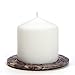 Hosley Set of 4 Assorted Soapstone Pillar Candle Plate 4.5 Inch Diameter. Wonderful accent piece for coffee tables or side tables. Ideal Gift for Weddings House Warming Home Meditation Reiki O9