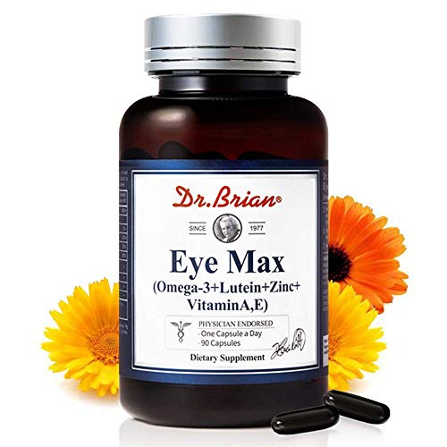 Dr.Brian Eye Vitamins 5 in 1 Eye Formula with Lutein 20mg, Omega 3 Fish