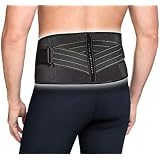 Copper Fit Pro Back Support, Black with Copper Trim, Large/X-Large, Unisex Waist Size 39”-50” (CFBACK)