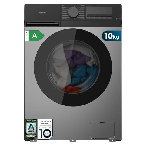 Lave-linge à Chargement Frontal 10Kg Bolero DressCode 10450 Inverter Steel, 1400 tr/min, 16 programmes, Classe A-10%, Moteur Inverter Plus, Pearl Drum, Fonction Silence, KidLock, Acier