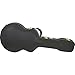 Silver Creek Vintage Hardshell Shallow Hollowbody Electric Guitar Case (Black Tolex Exterior, Crushed Emerald Velvet Interior)
