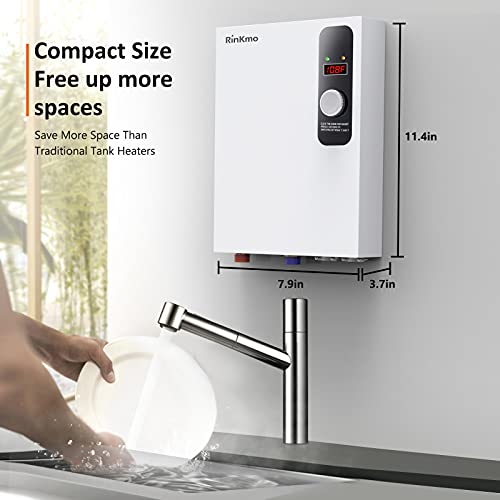 RINKMO Tankless Water Heater Electric 18KW 240V Instant Residential