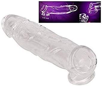 XQJYA Stretchy Moving Male Extension Extender Sleeve Cage for Men Type3462 (Transparent-1)