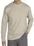ExOfficio Men's BugsAway Chas'r Crew Long Sleeve, Wet Sand, X-Large