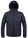 ZSHOW Men's Winter Hooded Packable Down Jacket(Black,Medium)