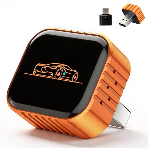 Mini Wireless CarPlay Adapter: 2 in 1 CarPlay and Android Auto Wireless Adapter Quick Connection Stable and No Delay Plug & Play Dongle for Car USB-A/C Compatible with iPhone and Android