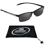 Reading Glasses Tinted Sunglass Readers Semi rimless Square Frame Unisex