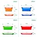 Collapsible Kitchen Storage Containers Freezer and Microwave Safe, Dishwasher Safe Tupperware Storage Containers for Food，Silicone 4 Set Containers Travel Food Storage, Silicone Lunch Containers