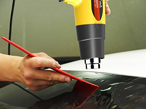 Heat Gun Variable Temperature, Amtake Professional Hot Air Gun 120°F - 1020°F (50℃~550℃) with 2 Fan Speed, 4 Nozzle Attachments for Crafts, Heat shrink tubing, Stripping Paint - Thumbnail 5