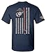 Patriot Apparel Thin Line USMC Marine Corps T-Shirt Tee (Large, Navy)