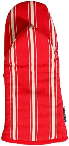 Good Housekeeping Institute Twill Gauntlet/ Single Oven Glove in Luscious Cakes, Red