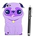 Purple Dog Silicone Soft Cover Case for Apple iPod Touch 5 5th Gen + SunshineCase Stylus