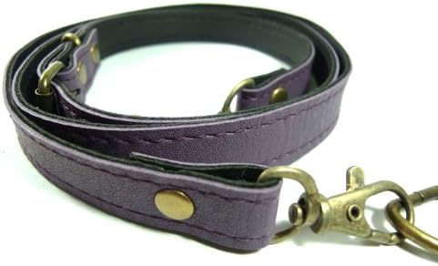 W 1 Cm Cheap Cost Purple PVC Straps , for Replace Old Strap for Purse, Handbag (Adjustable Straps).