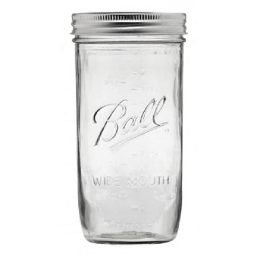 Ball Single 24oz Wide Mouth 1.5 Pint Mason Jar Canning w/Lid & Band for