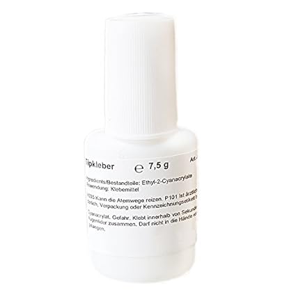 Nagelkleber Tipkleber Nagel Tip Schnellkleber mit Pinsel 7,5g