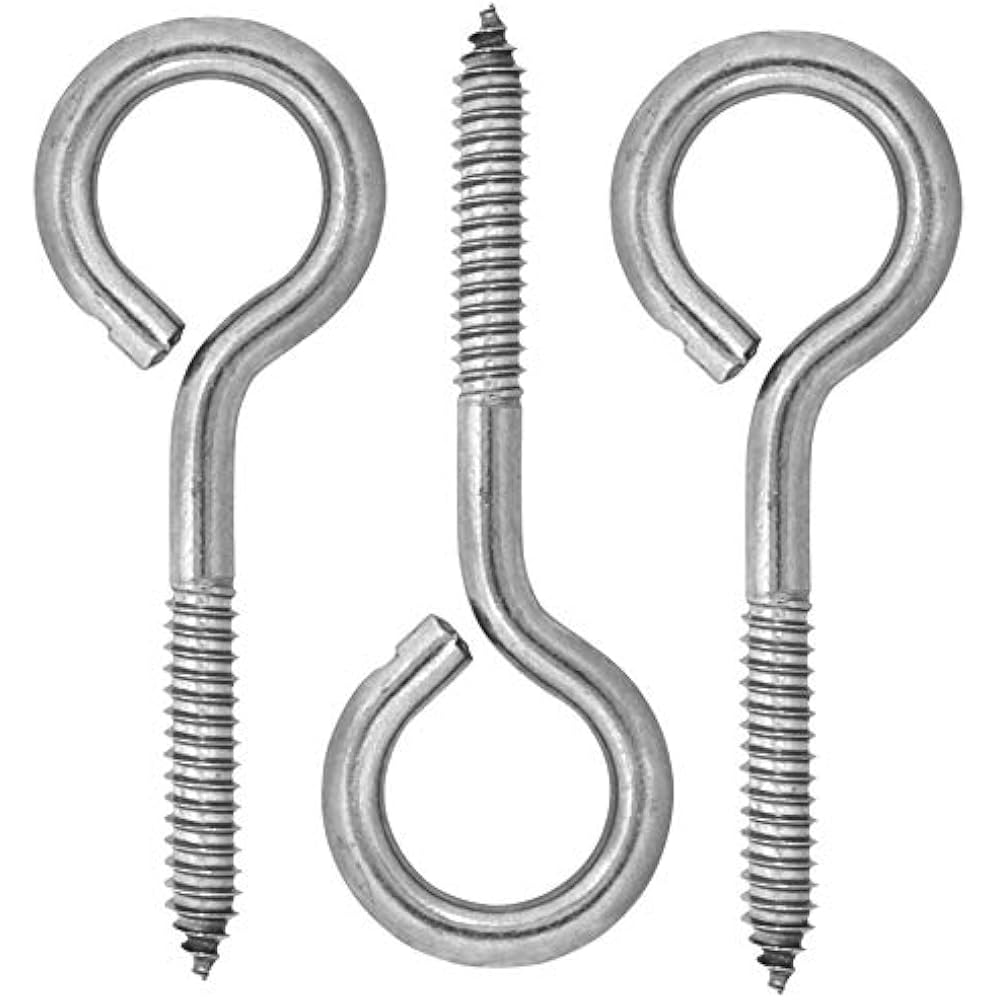 Harrier Stainless Steel Screw Eyes, 3/8 X 47/8 Inch, 3Pack Industrial