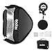 Godox 32x32 Inch Speedlight Softbox Portable with S Type Speedlite Bracket Holder and Carrying Case 80x80cm Bowens Mount Flash Soft Box Set Lighting Kit for Studio Photo Portrait Photography
