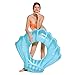 NAKORNO Inflatable Swim Rings, Shell Shape Swim Tube, Funny Pool Floats or Summer Outdoor Beach Toy for Adults Kids, Giant Pool Party Ring Vacation Swimming Circle 45 x 35 x 12inches (Blue)