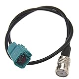 Compatible with Audi Stereo Fakra Female to ISO Female Antenna Adapter Cable