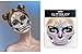 Skull Face Jewels Day of the Death Face Gems for Halloween Face Decals,6-Pack