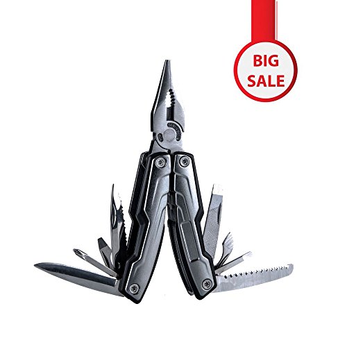Survival Gear 11 in 1 Multitool, 420 Stainless Steel Crafted Long Nose