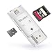 iMoreGro SD Card Reader,3 in 1 Micro SD/Memory/TF Card Adapter, Micro USB OTG Connector, Camera Card Viewer, External Storage Memory Compatible with iOS/Android Phones//Mac/PC