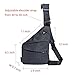 Sling Bag Shoulder Chest Bags Cross Body Backpack Multipurpose Anti Theft Pack Daypack Bags For Outdoor Sport Travel Hiking (Grey)