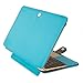 MOSISO PU Leather Case Compatible with MacBook 12 inch Case A1534 with Retina Display 2017 2016 2015 Release, Book Folio Protective Stand Cover Sleeve, Blue