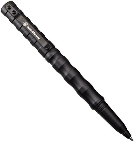 Smith & Wesson SWPENMP2BK 5.8in Aircraft Aluminum Refillable Tactical Screw Cap Pen