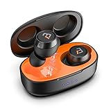 Bluetooth Headphones, Wireless Earbuds 5.0 Strong Bass Hi-Fi Stereo Headset 20H Game Time with Charging Case Built-in Microphone,Three Size Ear Tips, Suitable for Sports Running(Black)