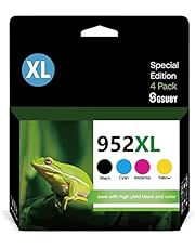 952XL Compatible Ink Cartridge Replacement for HP 952 XL Ink Cartridges，Works for HP Officejet 8702 Officejet Pro 7720 7740 8700 8710 8720 8730 8734 8736 8745 8200 Printer Black Cyan Magenta Yellow